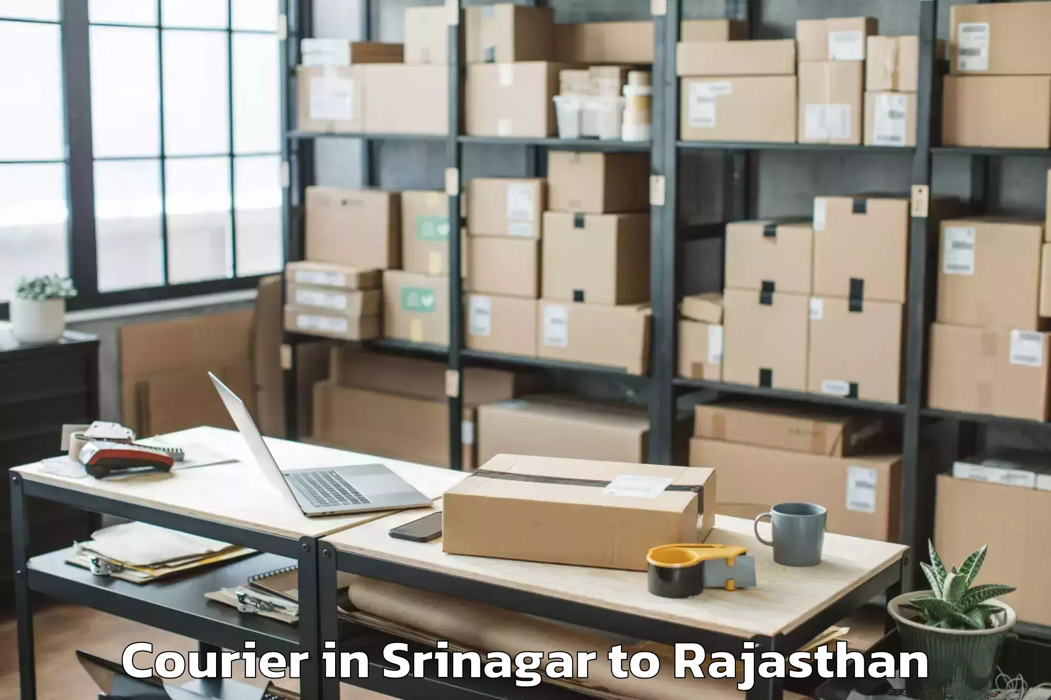 Get Srinagar to Janardan Rai Nagar Rajasthan V Courier